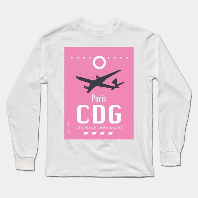CDG Pink French Long Sleeve T Shirt TeePublic